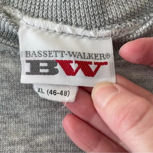 Vintage Handmade Heather Gray Turtle Sweatshirt Size XL - Picture 6 of 7